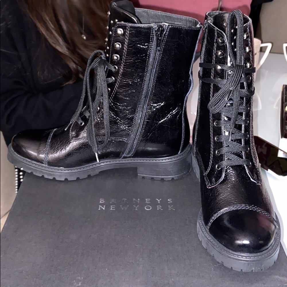 Leather ankle boots
